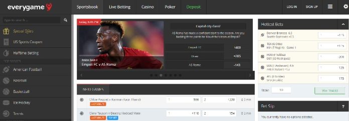 Everygame – One of the best online tennis betting sites that boast plenty of payment options for deposits and withdrawals