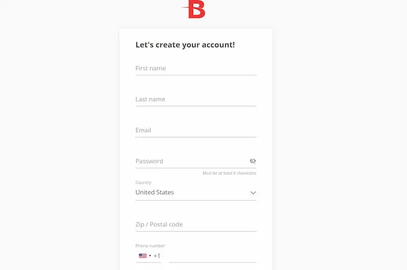 BetOnline Create Account